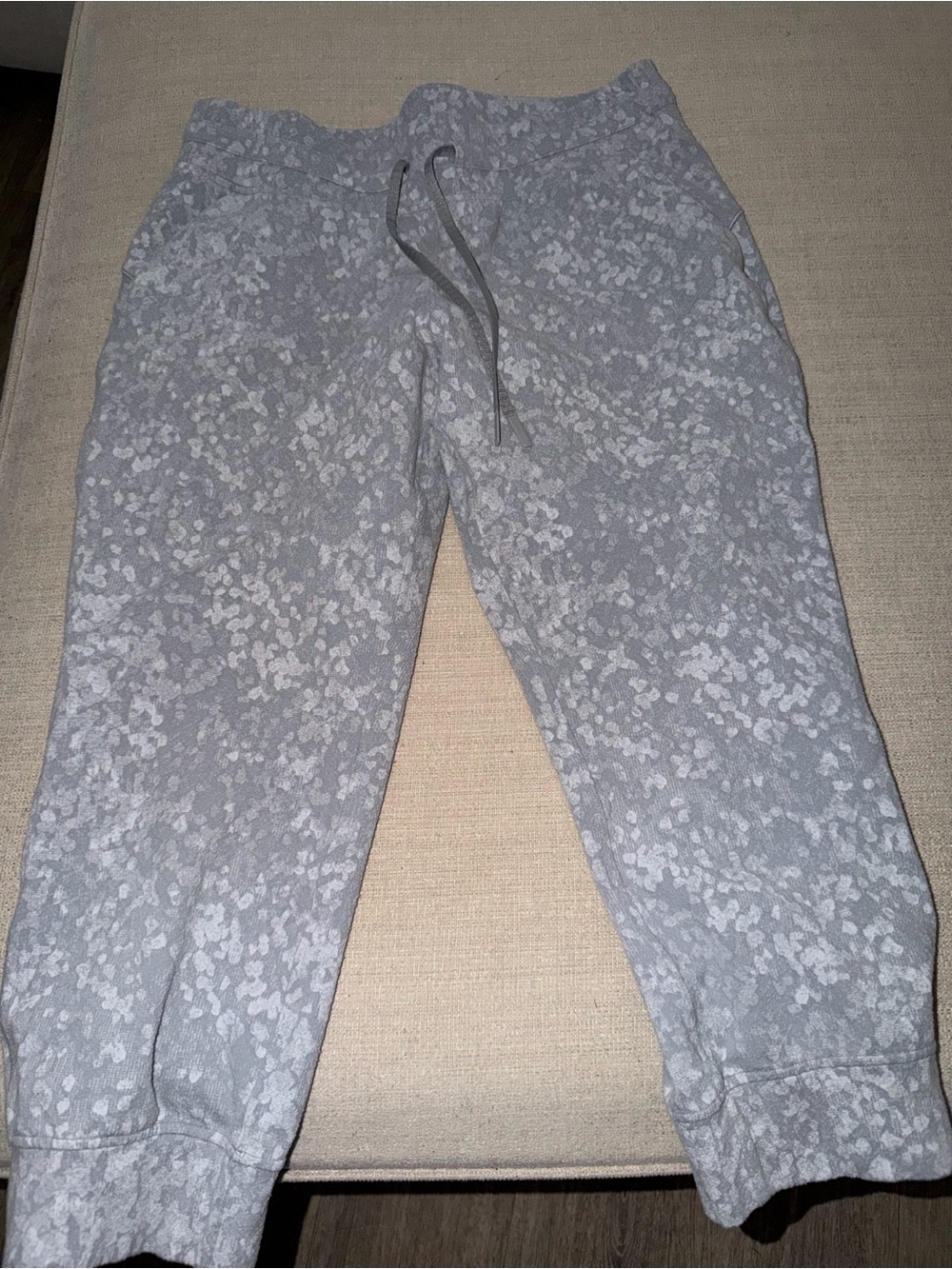 lululemon athletica Gray Tonal Printed Jogger Pants